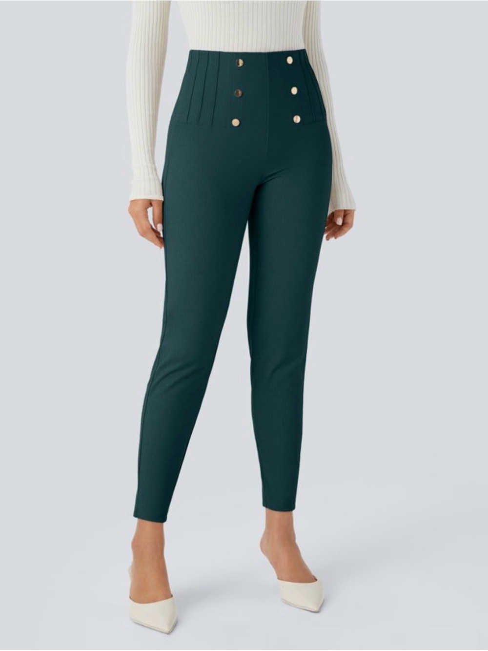 Halara Flex Luxe NWT Size Medium Dark Sea High Waisted Tummy Control Pants